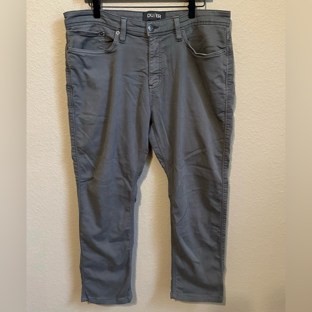DU/ER Men’s N2X Relaxed Taper Gray Jeans